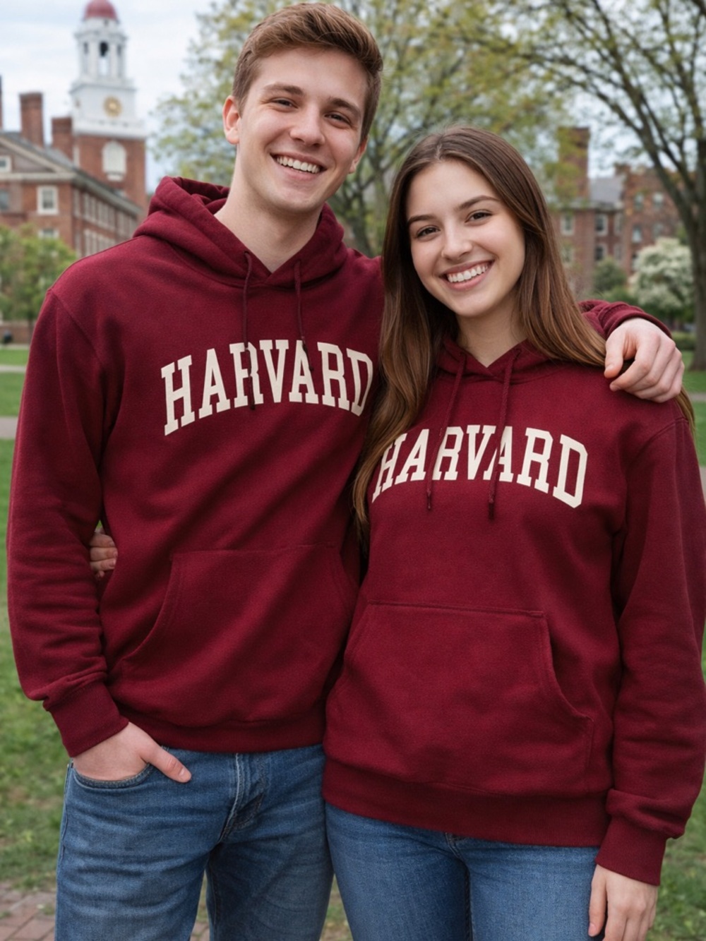 Authentic Harvard Hoodie Sweatshirt Red burgundy Official Licensed Collegiate Sm